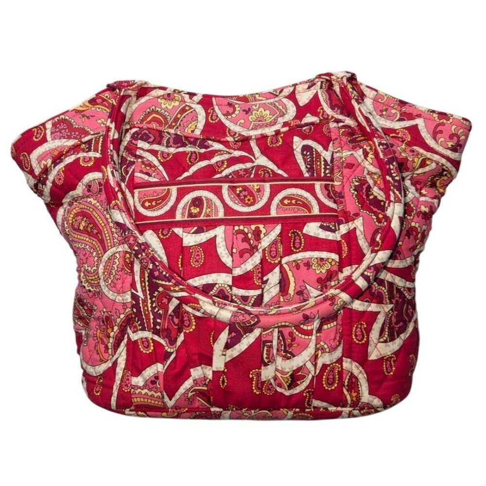 Vera Bradley Rosie Posies Sweetheart Shoulder Bag Red Pink - Picture 8 of 16